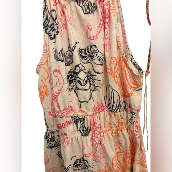 Zara  Disney Multicolor Floral Midi Dress - Picture 3 of 4